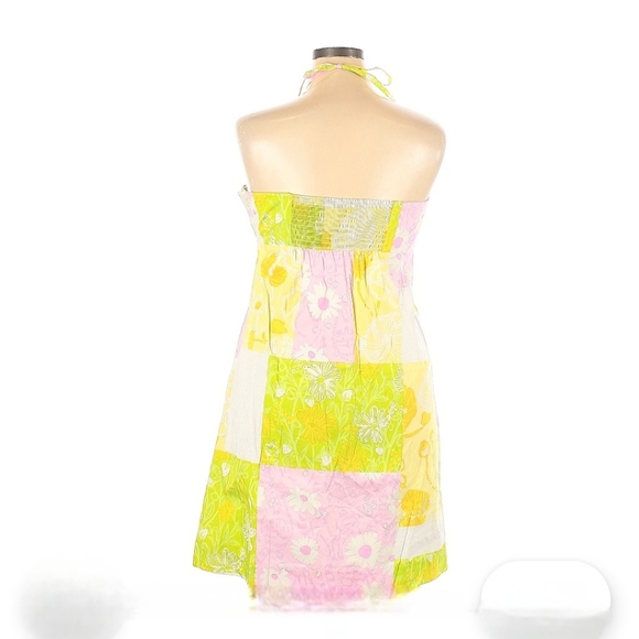 Lilly Pulitzer Floral Patchwork Halter Dress - Picture 11 of 13